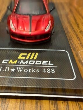 CM Model LB★Works 488 Red Collectible Sports Car Toy